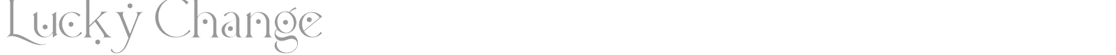 Lucky Change font preview